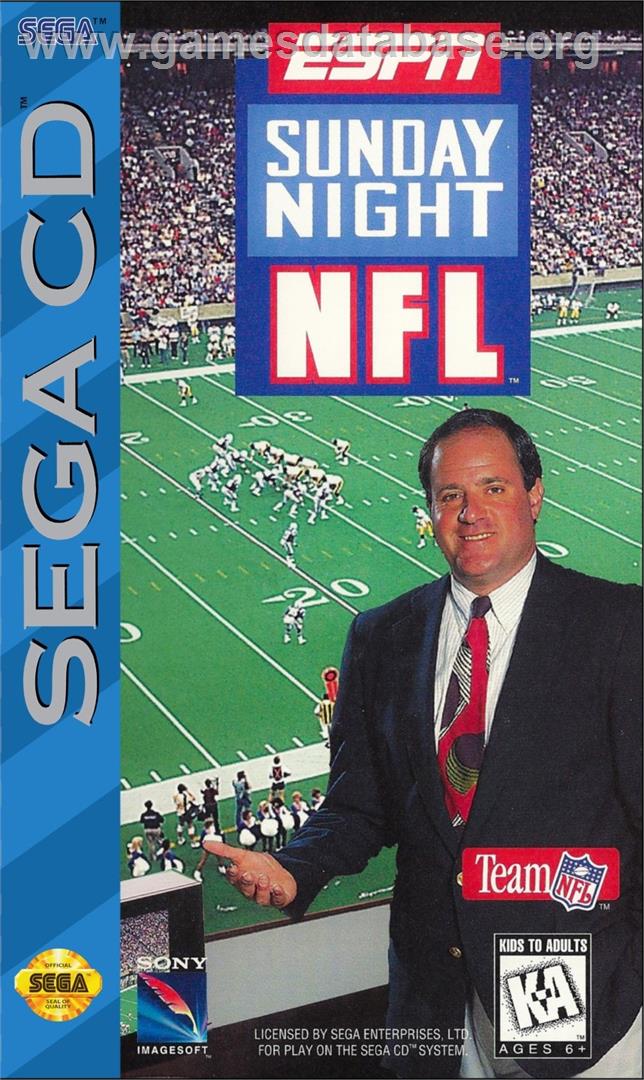 Espn Sunday Night Nfl - Sega CD - Artwork - Box