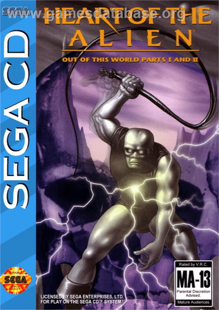 Heart of the Alien: Out of this World parts I and 2 - Sega CD - Artwork - Box