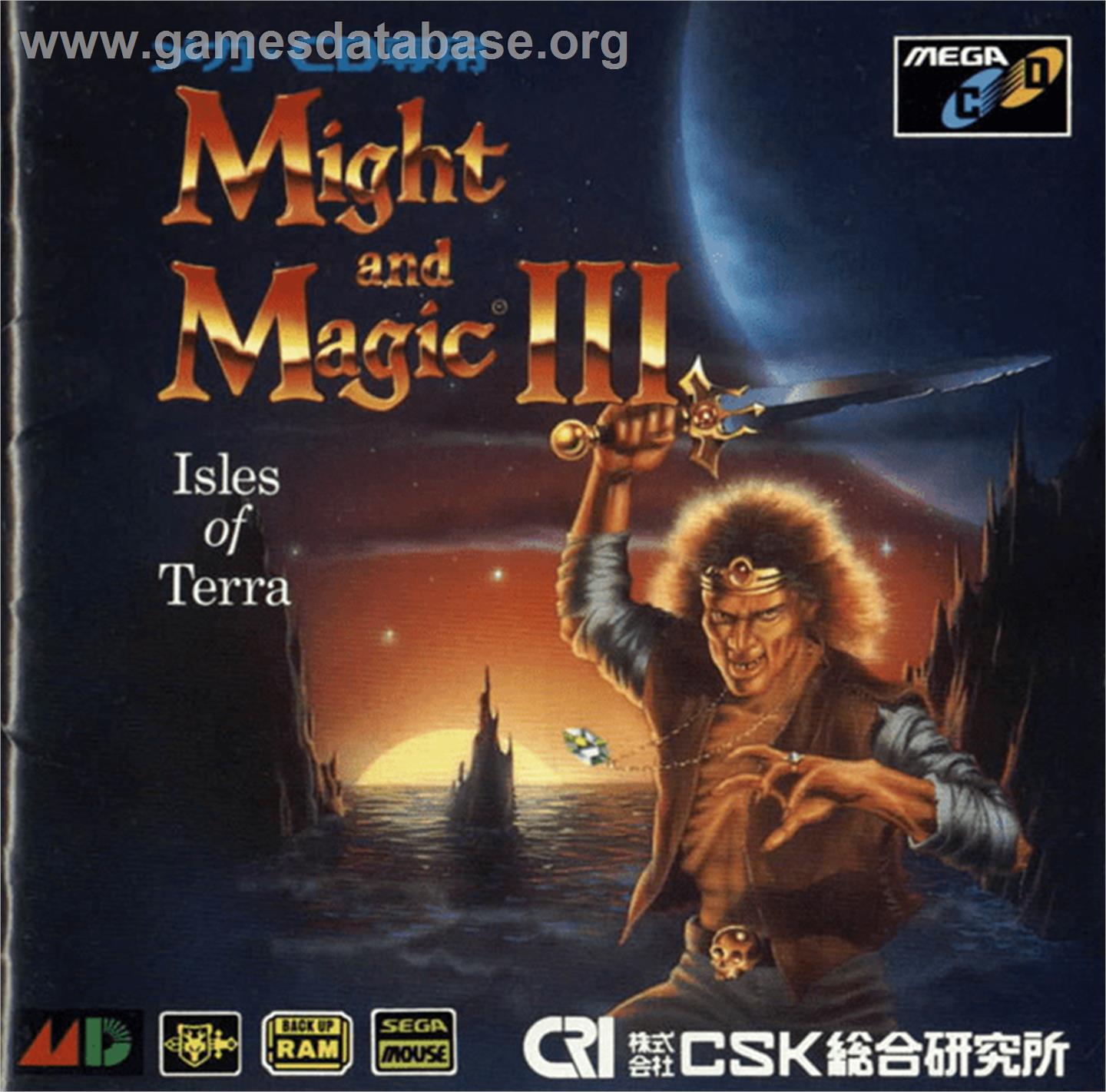 Might and Magic III: Isles of Terra - Sega CD - Artwork - Box