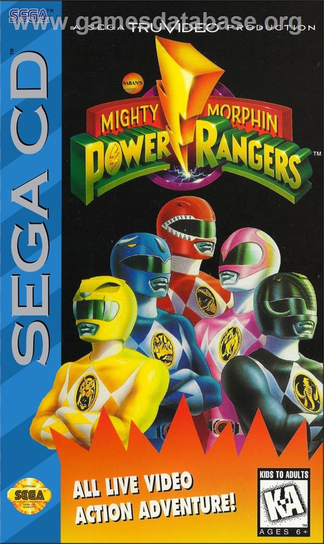 Mighty Morphin Power Rangers - Sega CD - Artwork - Box