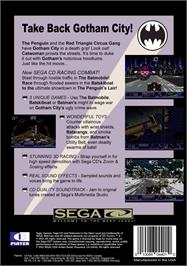 Box back cover for Batman Returns on the Sega CD.