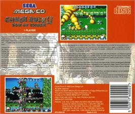 Box back cover for Chuck Rock 2: Son of Chuck on the Sega CD.