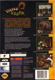 Box back cover for Corpse Killer on the Sega CD.