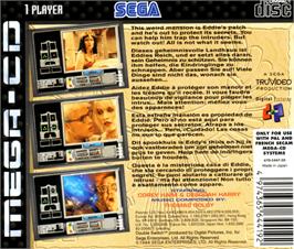 Box back cover for Double Switch on the Sega CD.