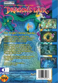 Box back cover for Dragon's Lair on the Sega CD.