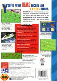 Box back cover for Fifa International Soccer - Championship Edition on the Sega CD.