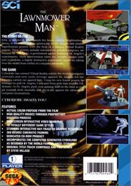 Box back cover for Lawnmower Man, The on the Sega CD.