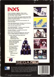 Box back cover for Make My Video: INXS on the Sega CD.