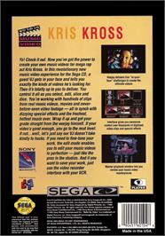 Box back cover for Make My Video: Kris Kross on the Sega CD.