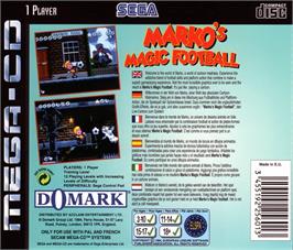 Box back cover for Marko on the Sega CD.