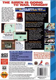 Box back cover for Nhl Hockey '94 on the Sega CD.