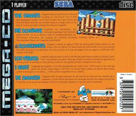 Box back cover for Schtroumpfs, Les on the Sega CD.