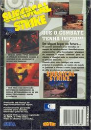 Box back cover for Surgical Strike on the Sega CD.