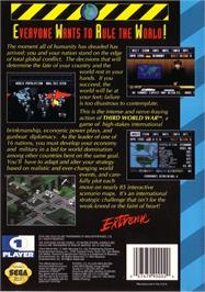 Box back cover for Third World War, The on the Sega CD.