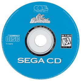 Artwork on the CD for BC Racers on the Sega CD.