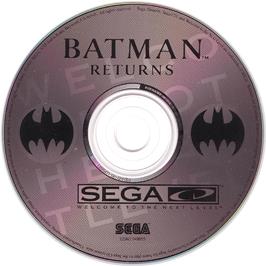 Artwork on the CD for Batman Returns on the Sega CD.