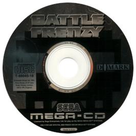 Artwork on the CD for Battle Frenzy on the Sega CD.