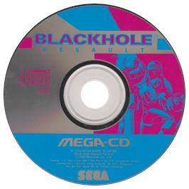 Artwork on the CD for Blackhole Assault on the Sega CD.