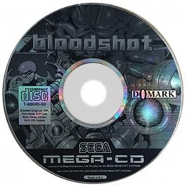 Artwork on the CD for Bloodshot on the Sega CD.