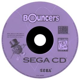 Artwork on the CD for Bouncers on the Sega CD.