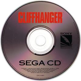 Artwork on the CD for Cliffhanger on the Sega CD.