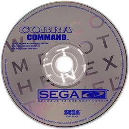 Artwork on the CD for Cobra Command on the Sega CD.