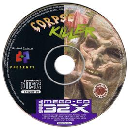 Artwork on the CD for Corpse Killer on the Sega CD.