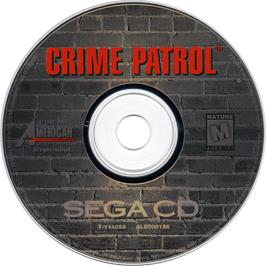 Artwork on the CD for Crime Patrol on the Sega CD.