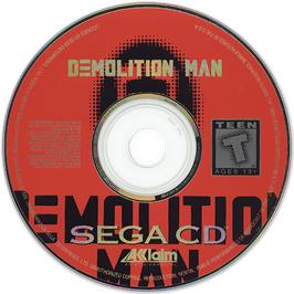Artwork on the CD for Demolition Man on the Sega CD.