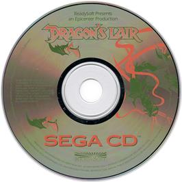 Artwork on the CD for Dragon's Lair on the Sega CD.