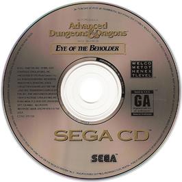 Artwork on the CD for Eye of the Beholder on the Sega CD.