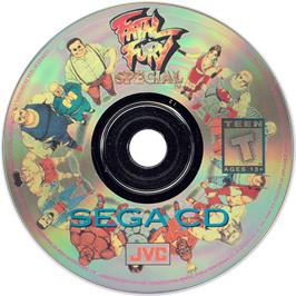 Artwork on the CD for Fatal Fury Special on the Sega CD.