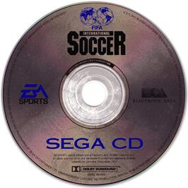 Artwork on the CD for Fifa International Soccer - Championship Edition on the Sega CD.