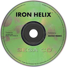 Artwork on the CD for Iron Helix on the Sega CD.
