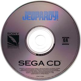 Artwork on the CD for Jeopardy! on the Sega CD.