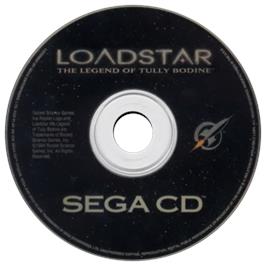 Artwork on the CD for Loadstar: The Legend of Tully Bodine on the Sega CD.
