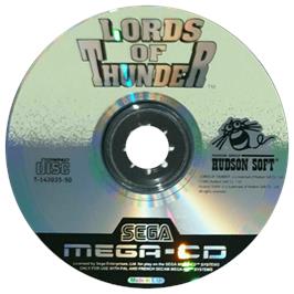 Artwork on the CD for Lords of Thunder on the Sega CD.
