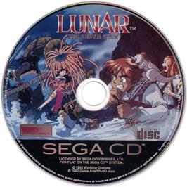 Artwork on the CD for Lunar - The Silver Star on the Sega CD.