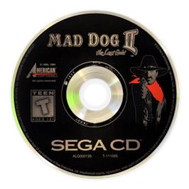 Artwork on the CD for Mad Dog II: The Lost Gold on the Sega CD.