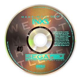 Artwork on the CD for Make My Video: INXS on the Sega CD.