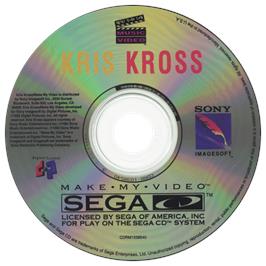 Artwork on the CD for Make My Video: Kris Kross on the Sega CD.