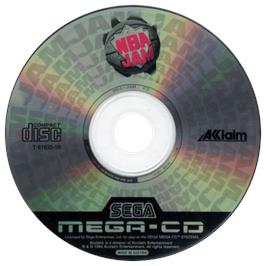 Artwork on the CD for NBA Jam on the Sega CD.
