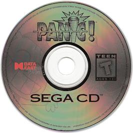 Artwork on the CD for Panic! on the Sega CD.
