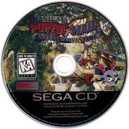 Artwork on the CD for Popful Mail on the Sega CD.