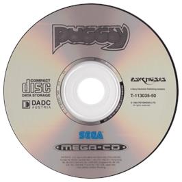 Artwork on the CD for Puggsy on the Sega CD.