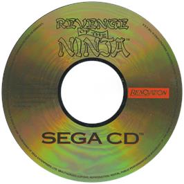 Artwork on the CD for Revenge of the Ninja on the Sega CD.