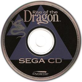 Artwork on the CD for Rise Of The Dragon on the Sega CD.