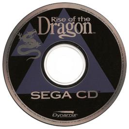 Artwork on the CD for Rise of the Dragon on the Sega CD.