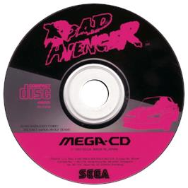 Artwork on the CD for Road Avenger on the Sega CD.