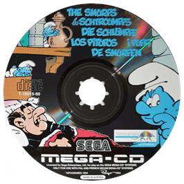 Artwork on the CD for Schtroumpfs, Les on the Sega CD.